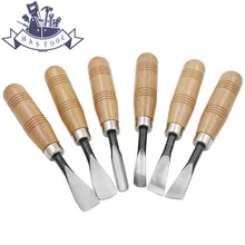 Высокое качество 6 шт сухой резьба по дереву ручная инструменты чип детальный набор стамесок инструмент для ножей