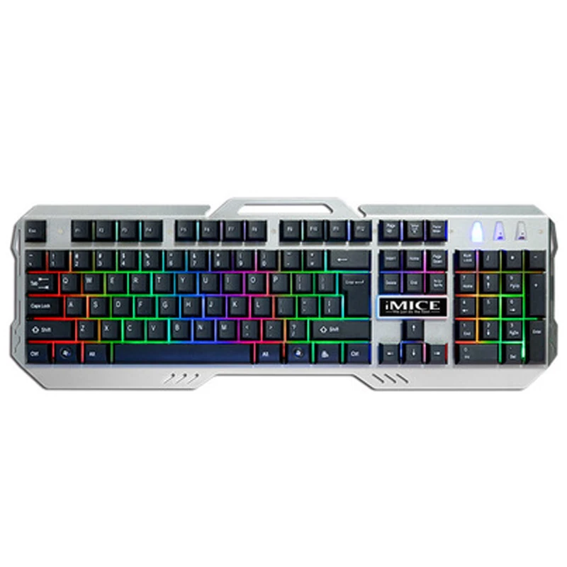 AK-500 USB Проводная игровая клавиатура с RGB подсветкой Keycaps Teclado Gamer аналогичными