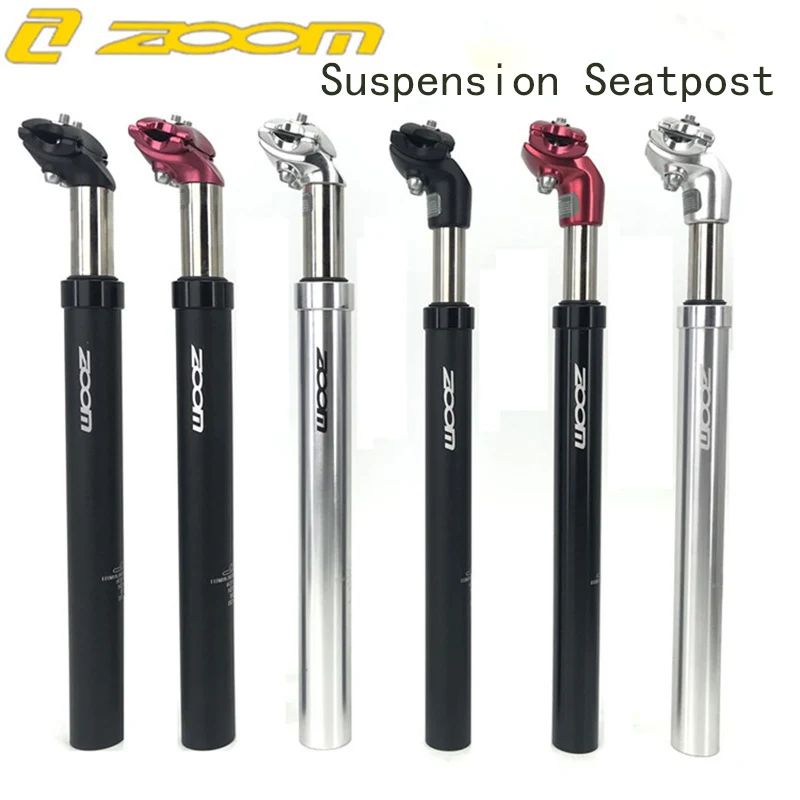 Zoom подвеска велосипед seatpost 27.2/31.6x350 мм гидравлические сиденья пост алюминия