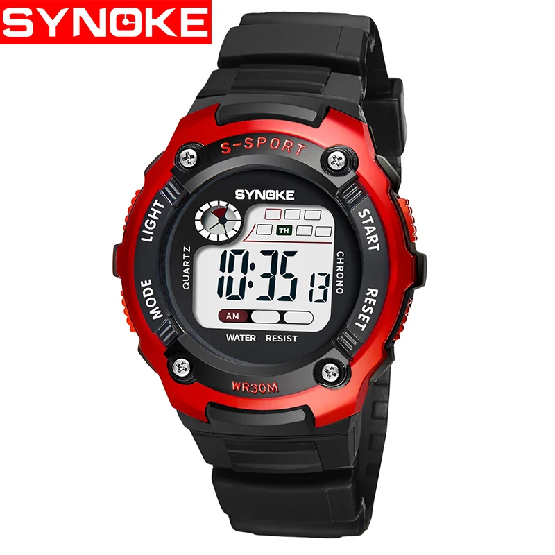 SYNOKE NEW Digital Children Watch  Electronic Child Sport Wrist Watch Digital-watch for Girl Boy Kids Watches Girls Boys Clock