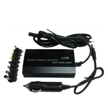

50Pcs/Lot 12V-24V New 120W Universal Laptop Charger Home Power Adapter with USB Port for Laptop EU Standard High Quality