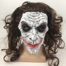 Темный рыцарь Джокер латекс маска Косплэй Хэллоуин вечерние опора