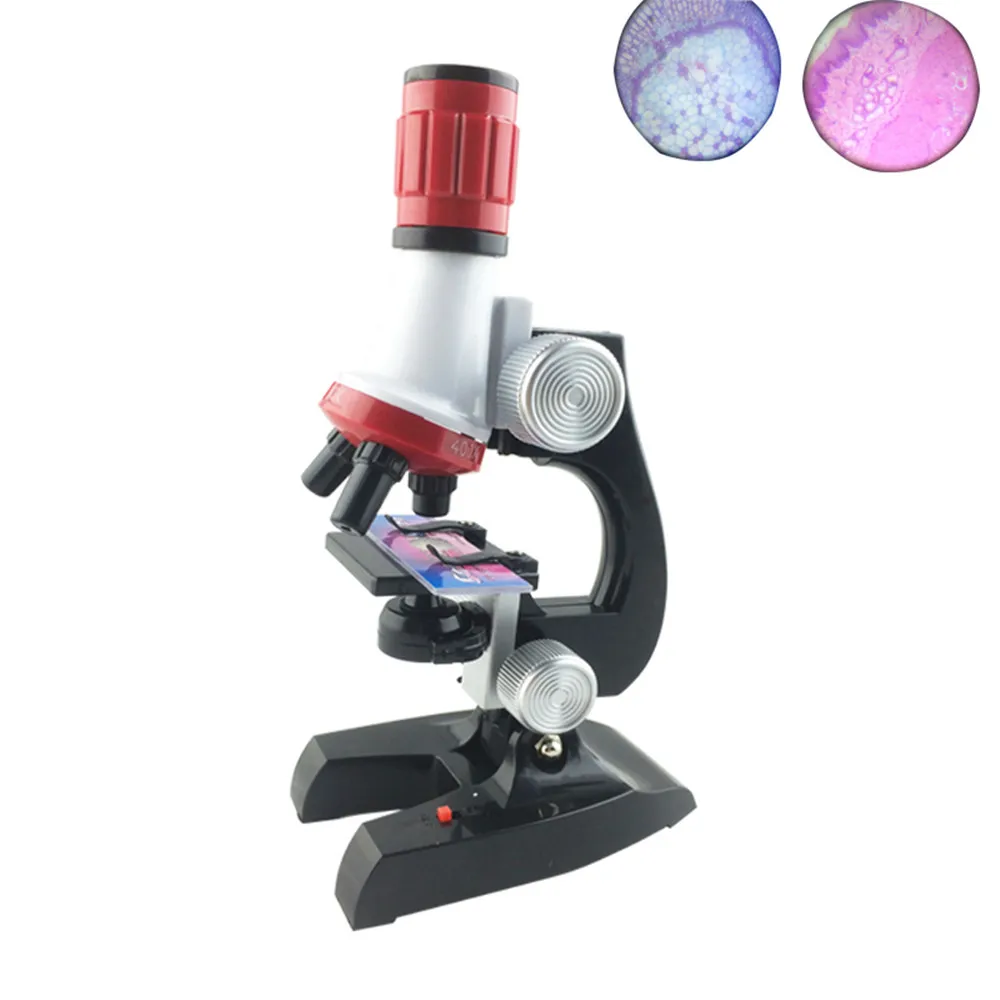 Microscope Kit Birthday Gift 1200x 100X 400X Trinocular Biological
