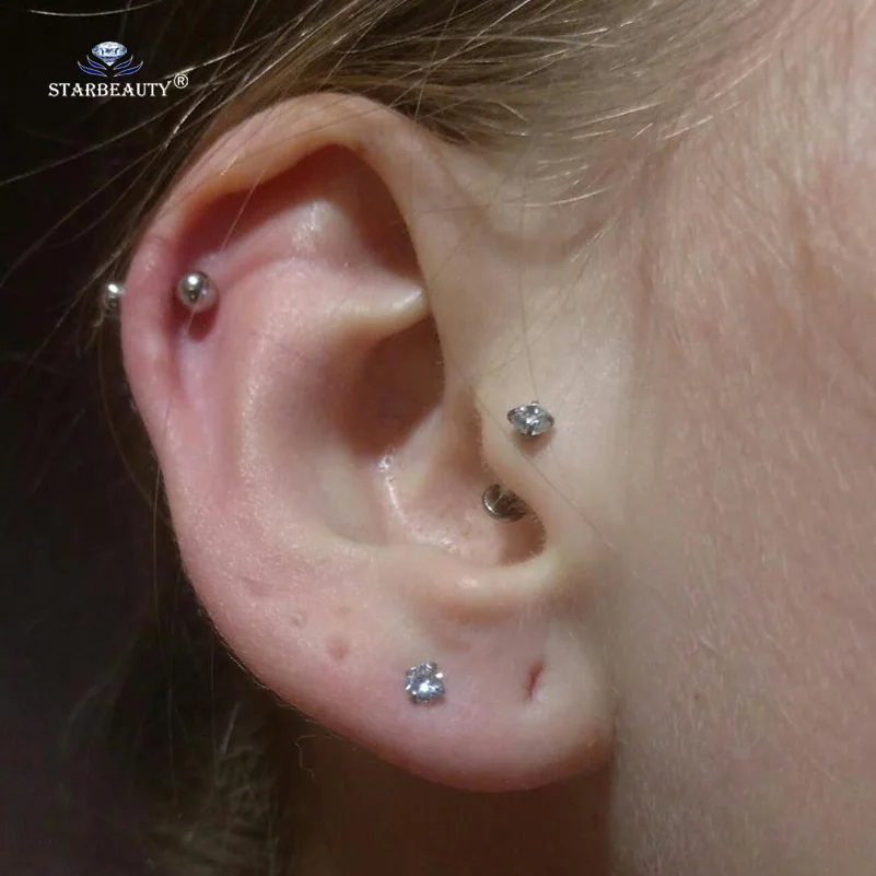 Gem Nose Rings Helix Piercing Tragus Piercing Labret Lip Ring Earrings Studs 2pcs Mix 16G 1.5/2/2.5/3/4mm nose rings,piercing jewelry,nose studs,body piercing earrings,ear piercing jewelry,ear studs,metal jewelry,body piercing jewelry,body jewelry
