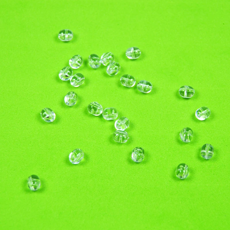 

[100pcs] New Transparent Clear Oval Cross Hole Beads Sabiki Rig DIY Jumper Link Beads 3 Way Connector 2 Hole Beans Wholesale
