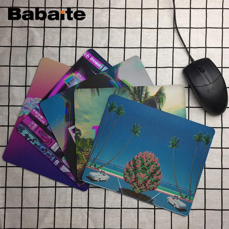 Babaite Vaporwave удобный коврик для мыши игровой коврик для мыши Размер для 25x29 см игровые коврики для мыши