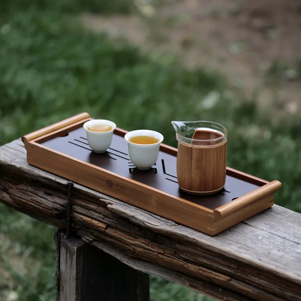 Семейный китайский чай Gongfu бамбуковый столик поднос для воды 39x13 см|tray serving|tray