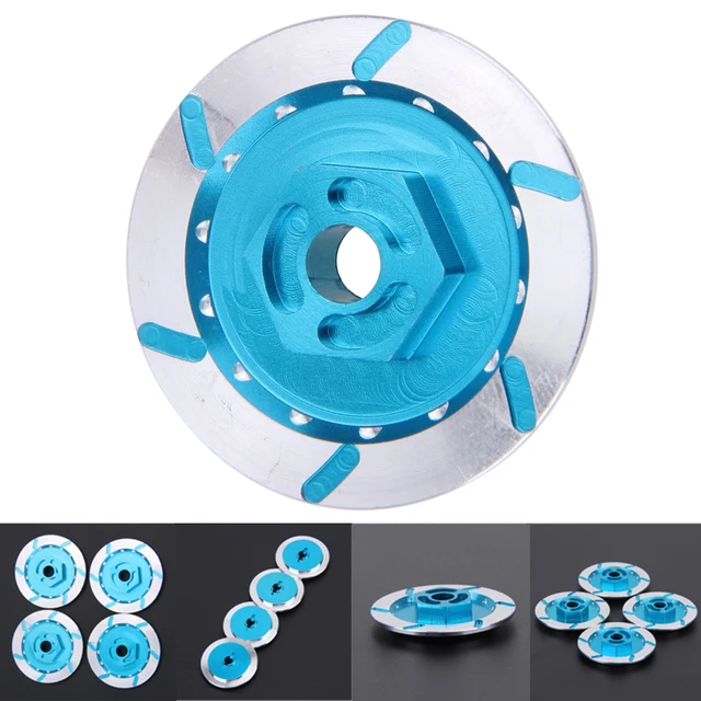 Best Price 4pcs/lot  Blue Aluminum Brake Disc Wheel Adaptor for 1:10 HSP HPI RC Car Model High Quality Parts & Accs