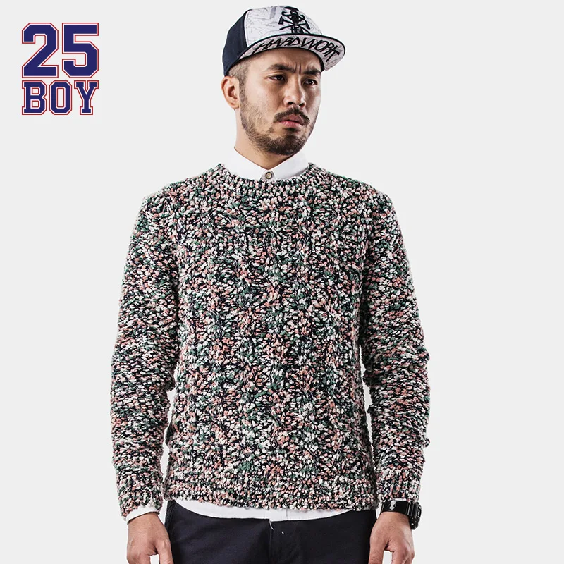 25BOY HARDLY EVER'S Tribal Sweater Trendy Streetwear knit wear hoodie