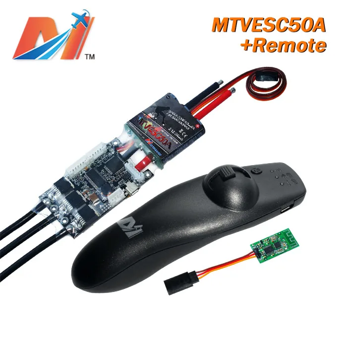 

Maytech skateboard hub motor speed controller SuperEsc based on vesc and mini PWM remote with receiver for jet surf boar