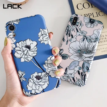 

LACK Fashion Floral Soft IMD Cases For iphone X XS Max XR Cute Flowers Phone Case For iPhone 6 6S 7 8 Plus Back Cover Fundas