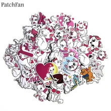 Patchfan 56 шт. Marie Cat Мультяшные креативные значки DIY Декоративные наклейки для настенной тетради чехол для телефона мотор Скрапбукинг A1415