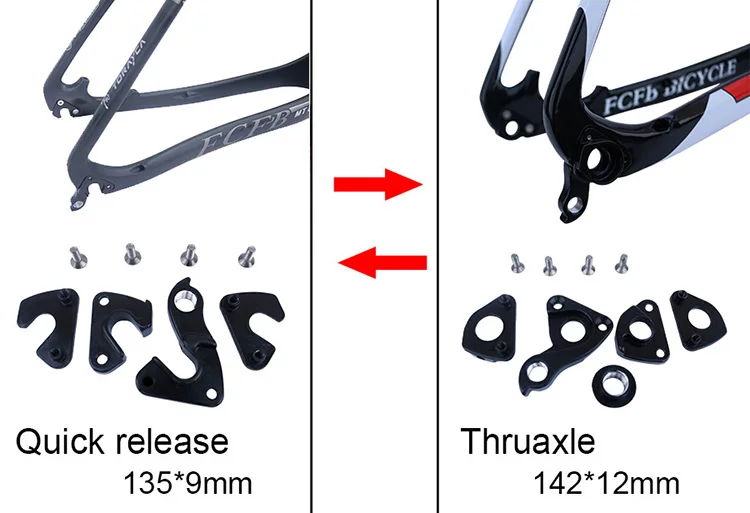 Perfect 2017 FCFB  UD carbon mtb frame  super 1150g  27er 29er  15/17/19/21inch bicycle carbon mountain bike frame  135*9 mm 142*12mm 6