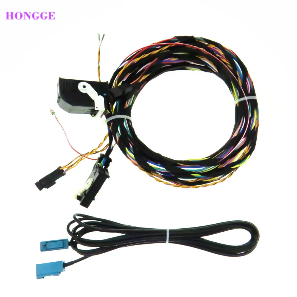 

HONGGE RGB Reversing Cable Harness For VW Tiguan RNS510 RCD510 5ND 827 566C 5ND827566C 5N0907441A