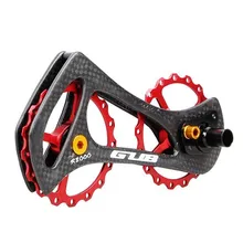 bike 17T-17T ceramic bearing jockey wheels Road bicycle rear derailleur pulleys Use For 9000/9070/6800./6870
