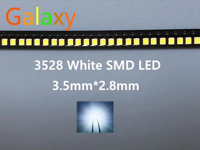 1210 белые 3528 SMD светодиодсветодиодный яркий белый светоизлучающие диоды 5000 7000k 6 7lm