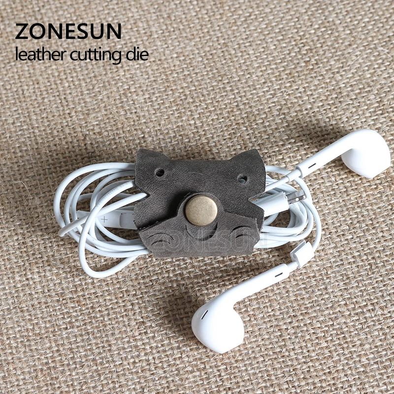 ZONESUN Cat индивидуальные кожаные режущие штампы DIY ремесло сборщик проводов