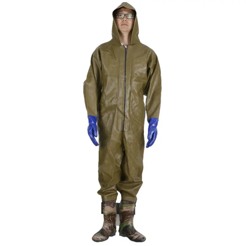 Alto-salto Corpo Inteiro Pesca Waders 0.85mm Pvc Impermeável Água Caça Macacão Camuflagem Carne Tendão Única Peixe Roupas 4 Roupa de pesca tipo Wader