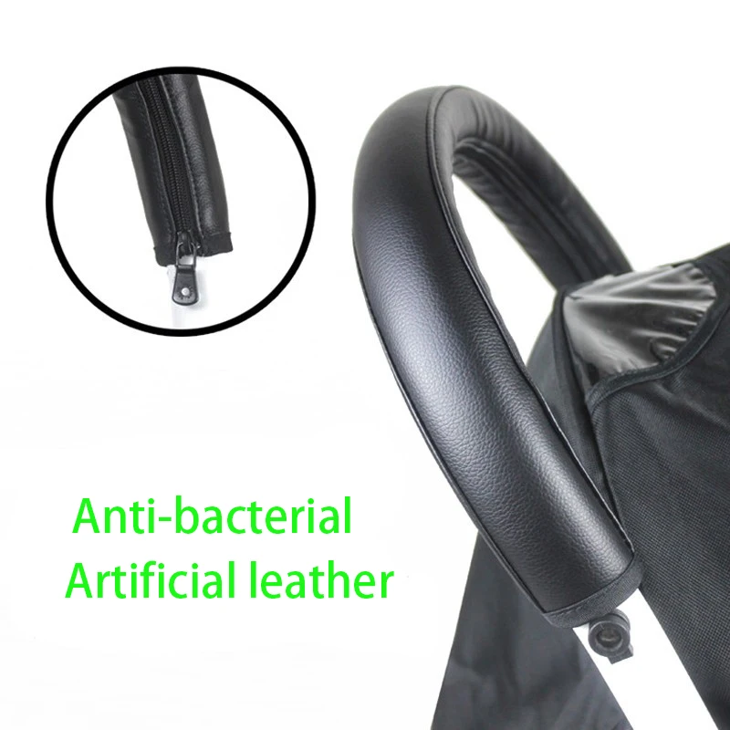

Baby Pram Stroller Accessories Covers For babyzen yoyo yoya stroller Armrest Pu Protective Case Handle Wheelchairs