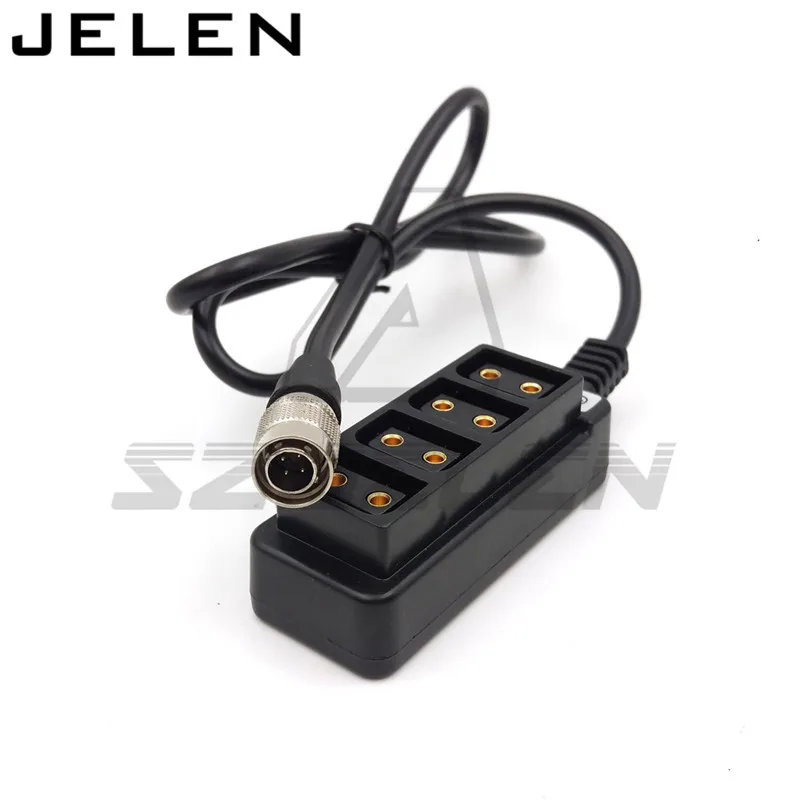 Sony/ ARRI AMIRA камера Hirose 4 pin 12V Выключение к d tap четырехсторонний сплиттер p 1/4|connector