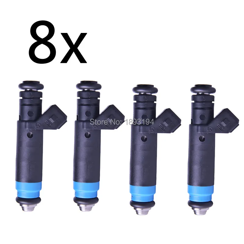 8x 80LB Fuel Injectors for F127B00418 EV1 12 Ohms 12v for V8 LT1 LS1 LS6 850cc High Flow Nozzle