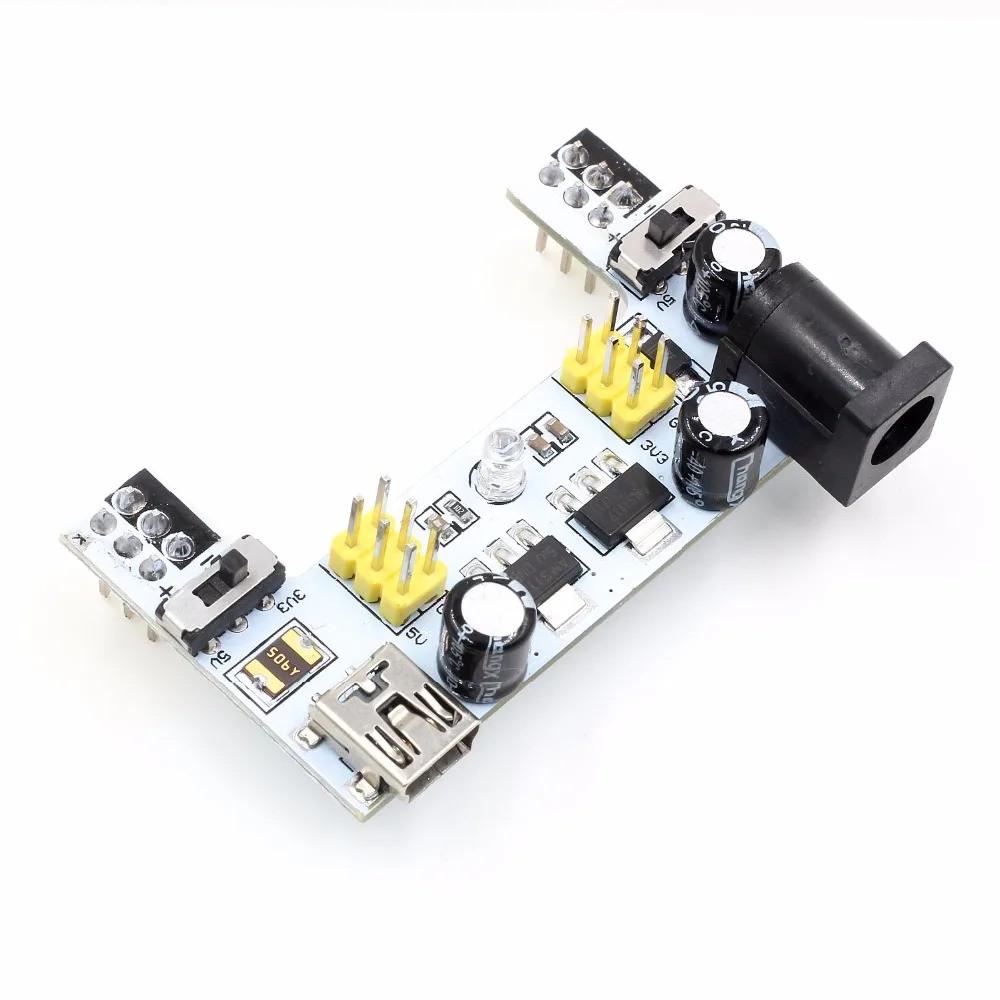 MB102 DC 7 12V микро USB Интерфейс макет Питание модуль MB 102 2 канала доска Diy