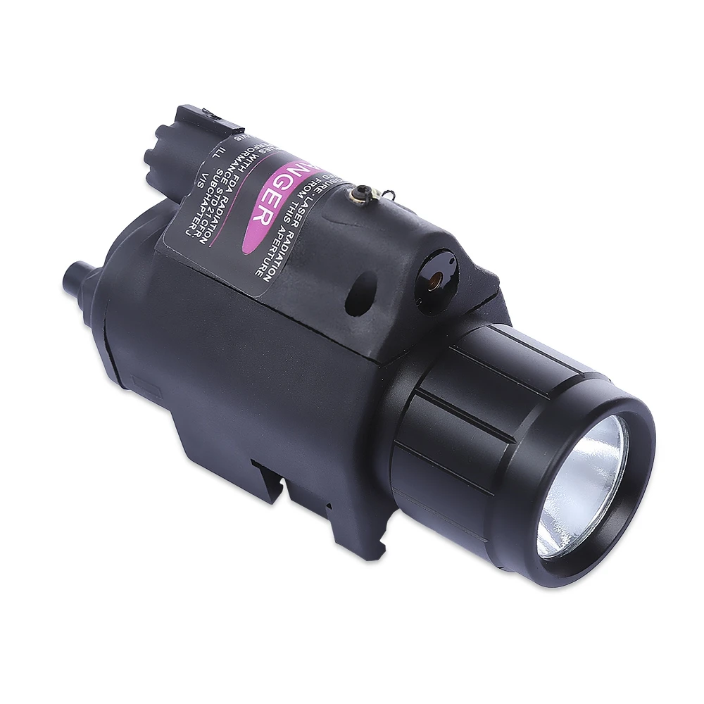 LED Flashlight Red Dot Laser 20mm Picatinny Rail Hunting Airsoft Air