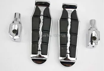 

Chrome Wing Foot Pegs Rests For 2002-2006 Kawasaki Vulcan 1500/1600 MEAN STREAK (Rear)