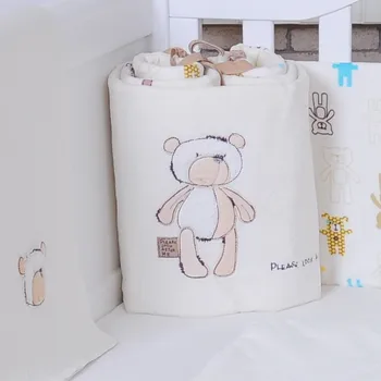 

Fashion Soft Cartoon Baby Bedding Crib Bumpers Safety Baby Kids Bedding Protection Only Bumper
