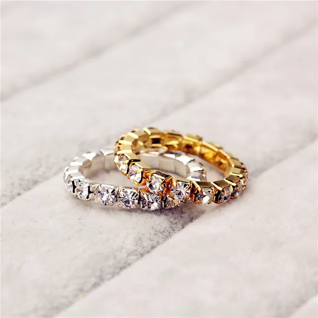 Le Bsiser Elastic 925 Stering Silver single Row CZ Crystal toe ring 3mm Le Bsiser Elastic 925 Stering Silver single Row CZ Crystal toe ring 3mm