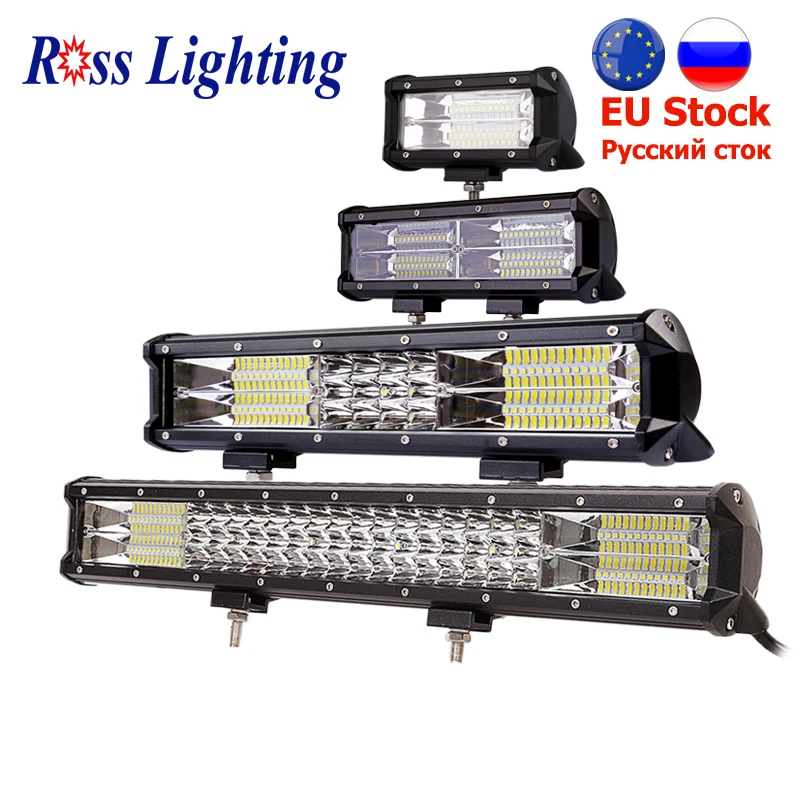 

9-34"inch Off Road LED Light Bar Work Lamp 288W 324W for Auto LED Bar Tractor Boat 4WD 4x4 Truck SUV ATV Combo Beam Driving Lamp