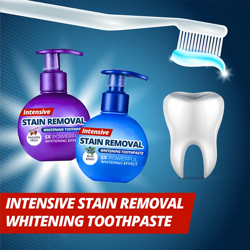 Intensive Stain Removal Whitening Toothpaste Teeth Whitening Cleaning Oral Care Magical Baking Soda Toothpaste Drop Shipping