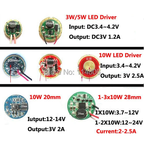 3.7V 7.4V 12V 24V LED Driver power Supply for Cree 3W 5W ... flashlight schematic diagram 