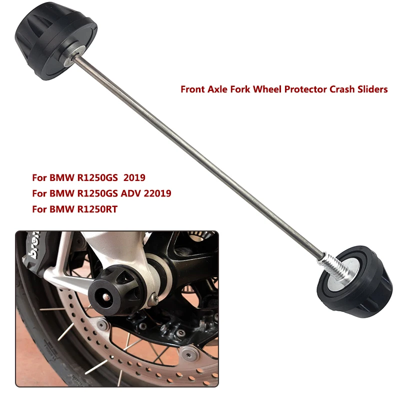 

R1250GS Front Axle Fork Wheel Protector Crash Slider For BMW R1250 GS LC , R1250GS Adventure ADV , R1250RT 2019 Motorcycle