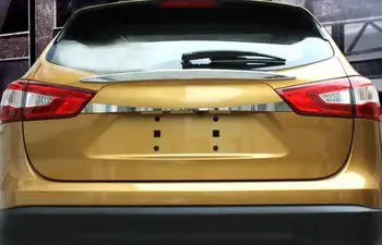 

Chrome Styling Rear Trunk Tail Gate Trim Cover Lid Bezel FOR Nissan Qashqai J11 Rogue Sport Accessories