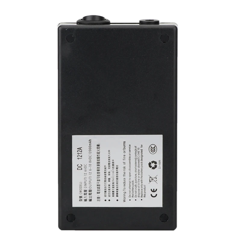 Cncool DC 12V High Rechargeable Portable Lithium-ion Battery With Case DC 12V 12000mAh DC 1212A With US/EU Plug Drop shipping
