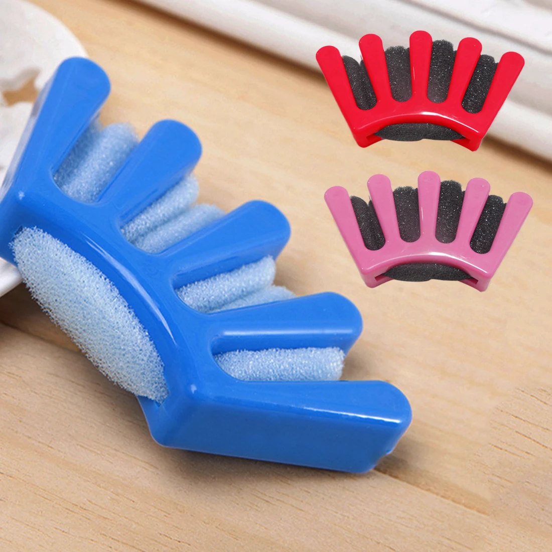 3 Colors Lady Girl French Hair Braiding Tool Five Fingers Weave Sponge Plait Twist Hairstyling Braider DIY Hairstylist Accessory