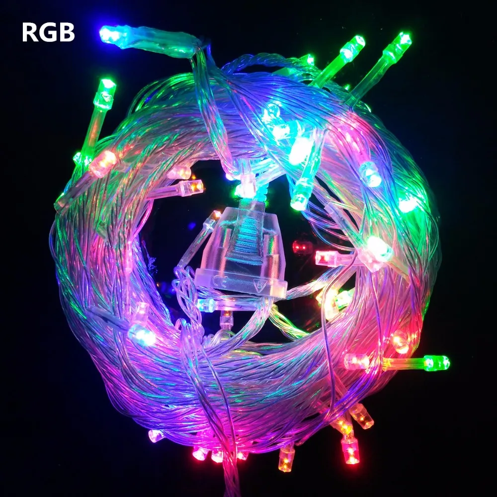 Connectable 10m/20m/30m40m/50m/60m/100m LED Christmas Lights Indoor