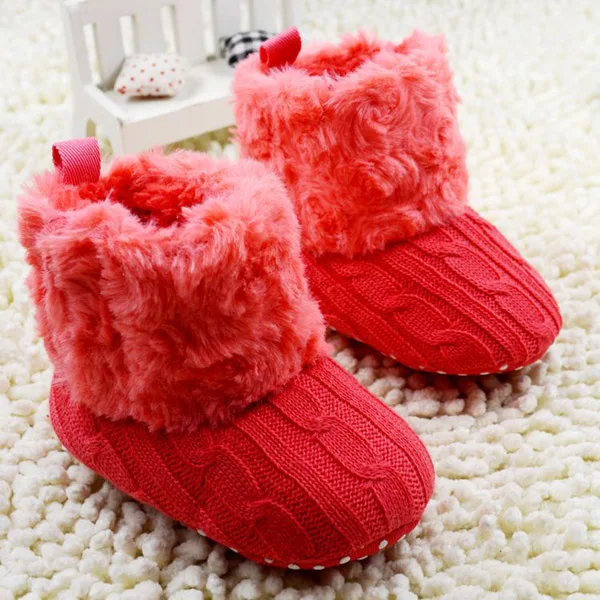 Обувь для маленьких девочек; теплые флисовые ботинки для малышей; обувь для маленьких девочек в горошек; зимние ботинки на шнуровке; зимние теплые ботиночки с мягкой подошвой - Цвет: D2