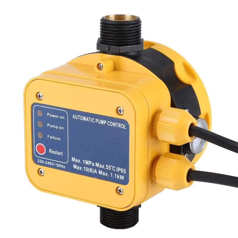 

Automatic Water Pump Pressure Switch Electric Water Pump Pressure Controller with Press Gauge For Water