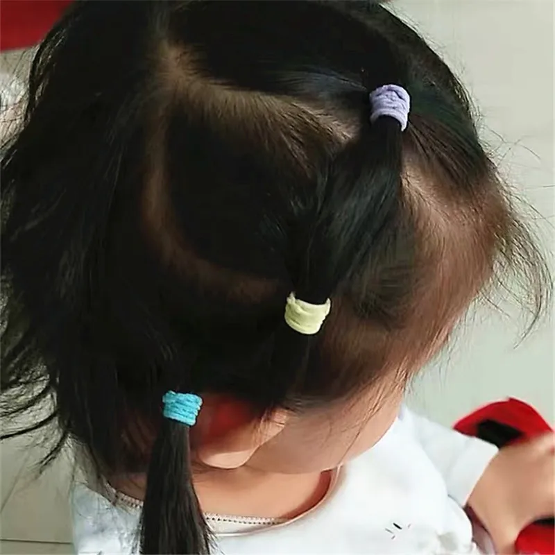 1pagCute Girl Ponytail держатель для волос аксессуары для волос тонкая эластичная резинка для детей цветные резинки для волос аксессуары для волос