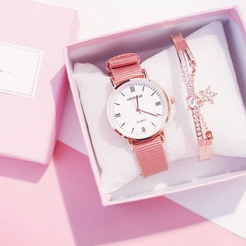 

Hot Fashion women watches Canvas Strap Quartz Watch Luxury Casual ladies watch Gift Relogio Feminino Montre Femme Luxury reloj