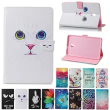 Чехол для планшета Eagwell для samsung Galaxy Tab A 8,0,, SM-T380, T385, модный кожаный бумажник с принтом, флип-чехол, умный чехол, пробуждение сна