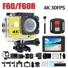 F60 F60R 4K Wifi Спортивная Экшн-камера 16MP 170D Wide Angel Sport DV 30M Go Водонепроницаемый Pro экстремальный спорт видео велосипедный шлем камера
