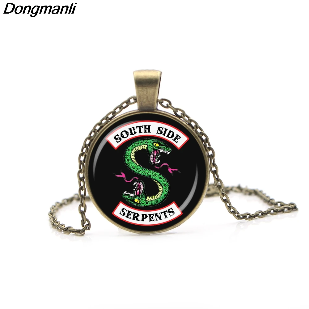 DMLSKY Riverdale Pendant Necklace Mysteries Of Riverdale Jewelry Glass