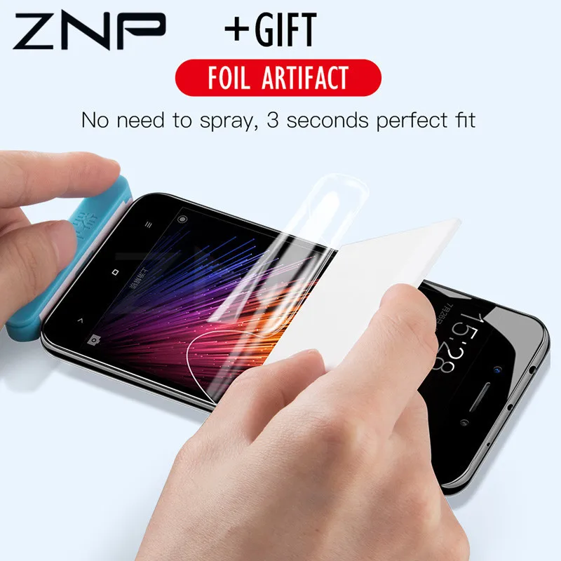 

ZNP 3D Curved Soft Full Cover Hydrogel Screen Protector For Xiaomi Redmi 4X 4A 5A NOTE 5A Protector Film For Xiaomi Redmi 5 Plus