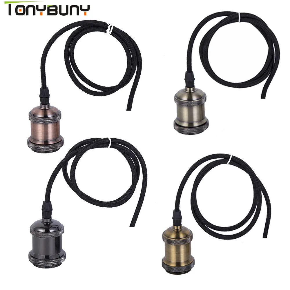 AC110 220V E27 Light Lamp Bulb Holder Flexible Extension Wire light Socket lamp holder base with