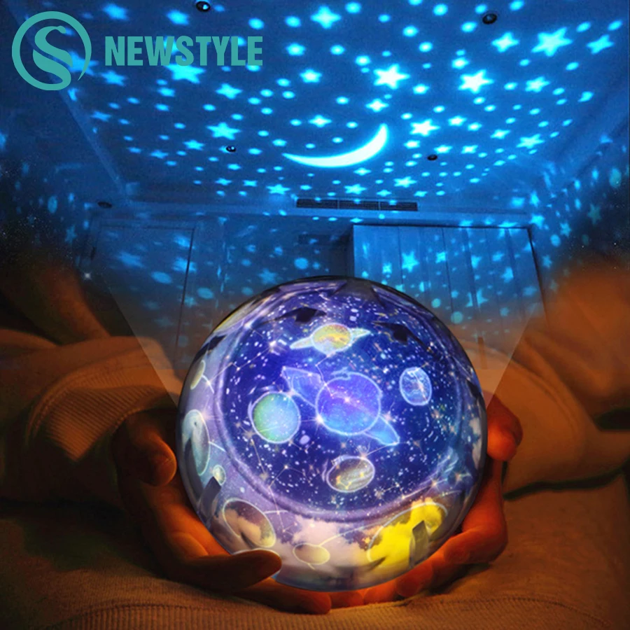  Planet Magic Projector Night Light Earth Universe LED Lamp Colorful Rotary Flashing Starry Sky Proj - 32827552359