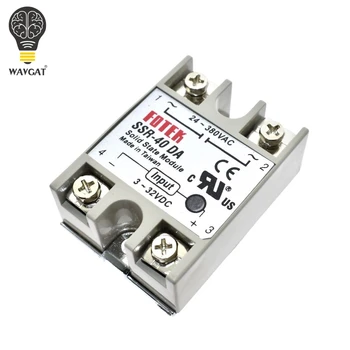 

WAVGAT Solid State Relay SSR-10DA SSR-25DA SSR-40DA 10A 25A 40A Actually 3-32V DC TO 24-380V AC SSR 10DA 25DA 40DA