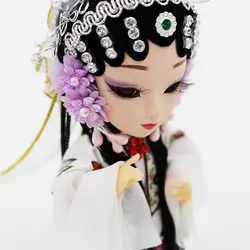 Китайская кукла ручной работы Пекинская опера традиционные шелковые игрушки Фигурки Кунг опера Пекинская опера декор украшения дома